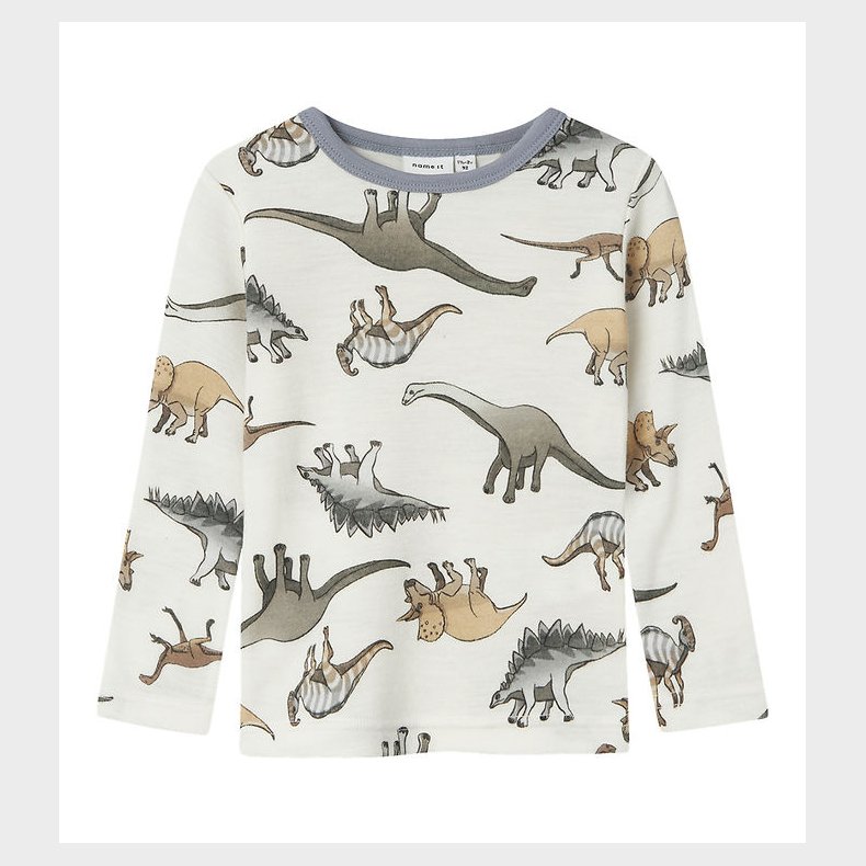 Name It Bluse - Uld - Noos - NmmWillitus - Snow White m. Dinoer