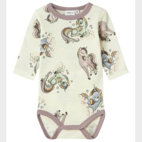 Name It Body l/ - Uld - NbfWillitus - Snow White m. Enhjrninge