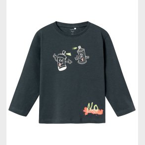 Name It Bluse - NmmNova - India Ink m. Spraydser