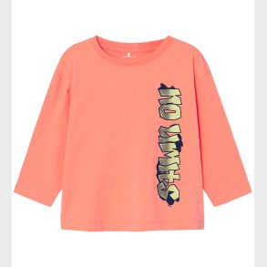 Name It Bluse - NmmNoel - Fusion Coral m. Graffiti