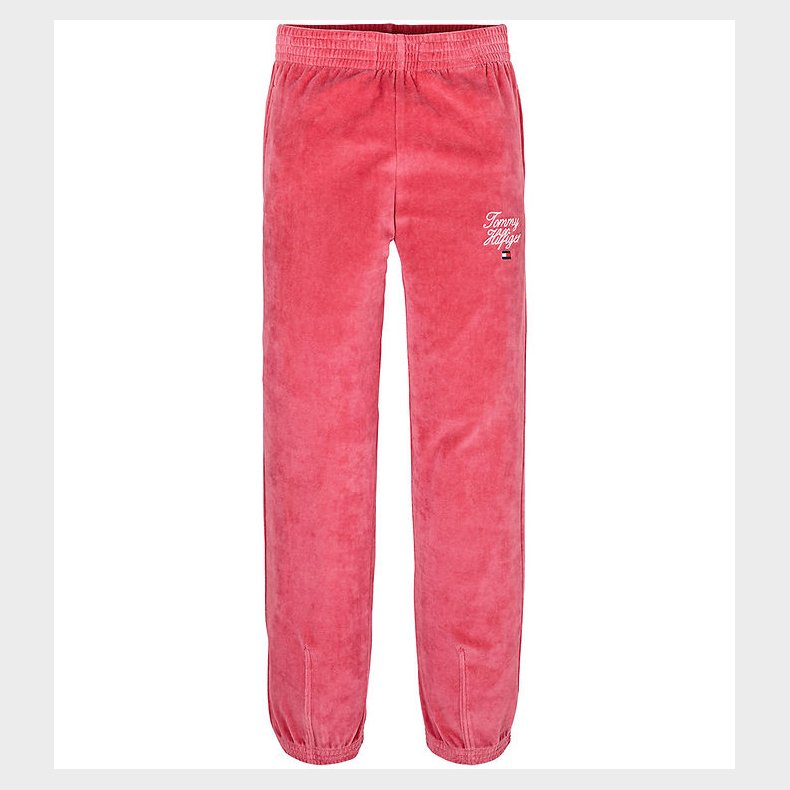 Tommy Hilfiger Velourbukser - Script - Heritage Pink