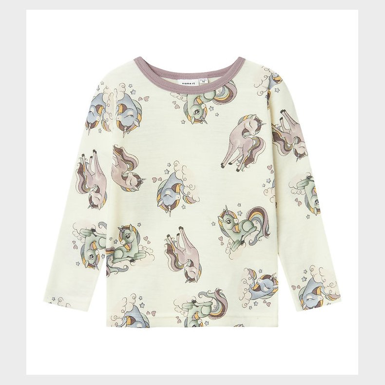 Name It Bluse - Uld - Noos - NmfWillitus - Snow White m. Enhjrn