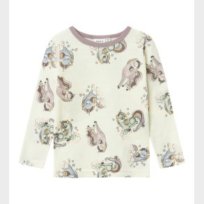 Name It Bluse - Uld - Noos - NmfWillitus - Snow White m. Enhjrn