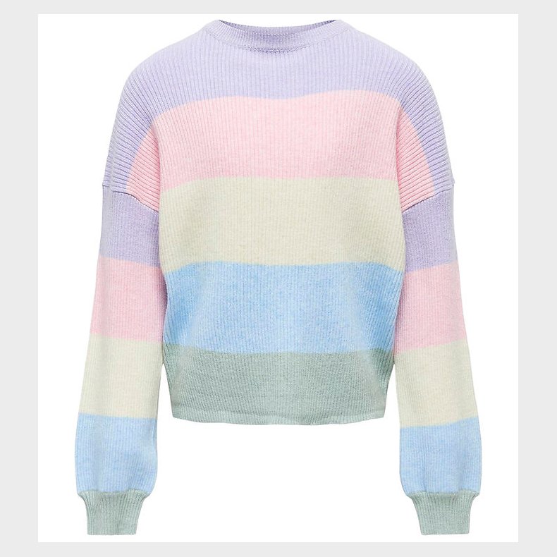 Kids Only Bluse - Strik - Noos - KogSandy - Lavendula/Roseate