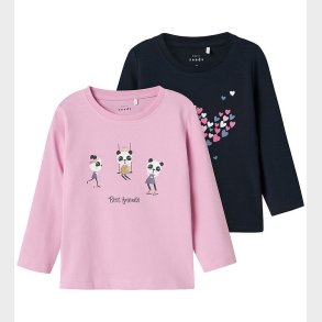 Name It Bluse - NmfVix - 2-pak - Dark Sapphire/Pastel Lavender/P