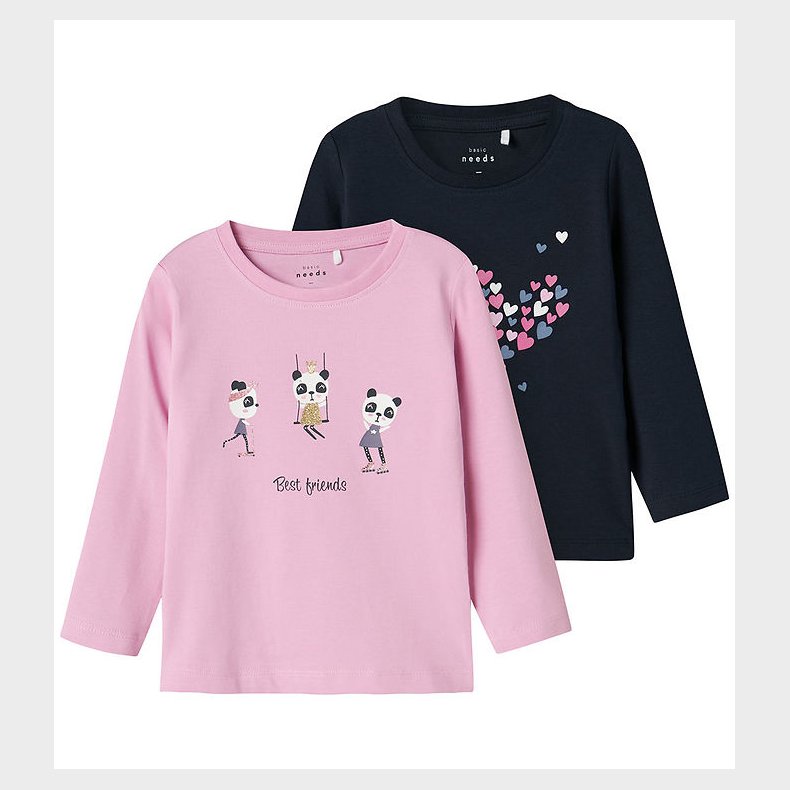 Name It Bluse - NmfVix - 2-pak - Dark Sapphire/Pastel Lavender/P