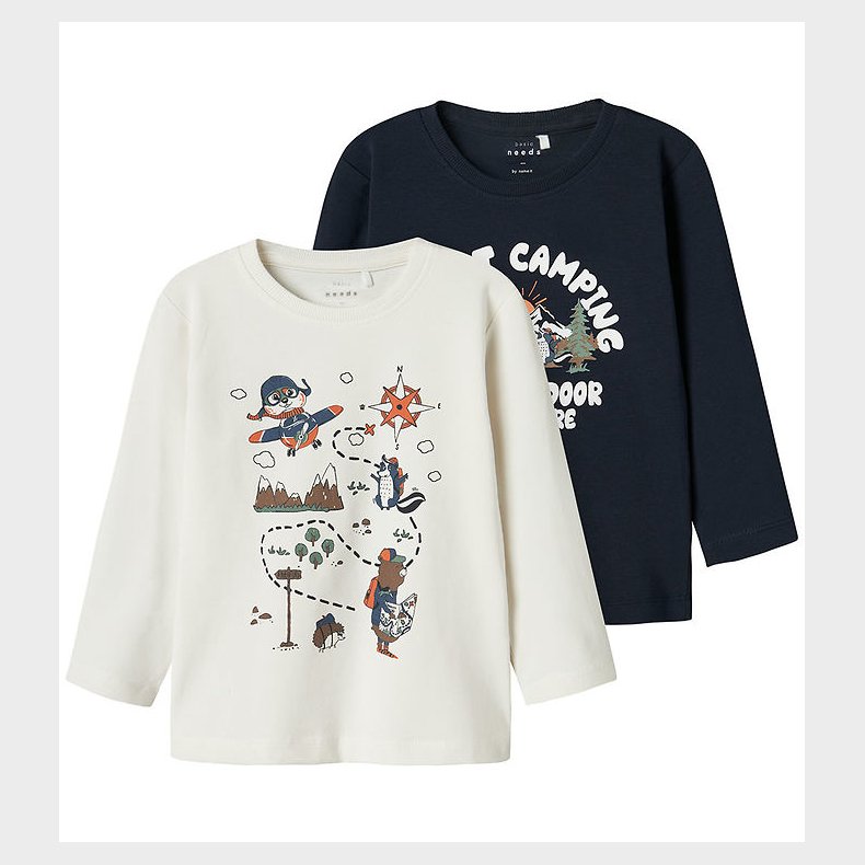 Name It Bluse - NmmVux - 2-pak - Dark Sapphire/Jet Stream/Advent