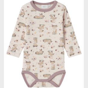 Name It Body l/ - Uld - NbfWillit - Lilac Ash m. Ddyr