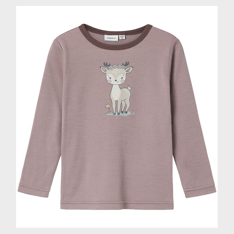 Name It Bluse - Uld - NmfWillit - Purple Dove