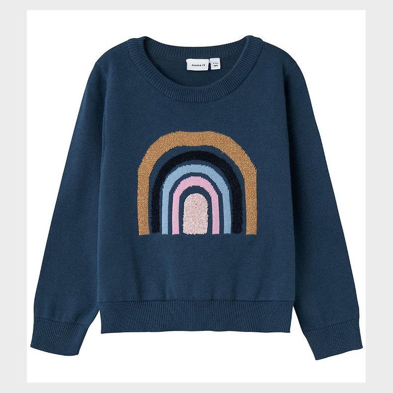 Name It Bluse - Strik - NmfKibow - Dark Denim