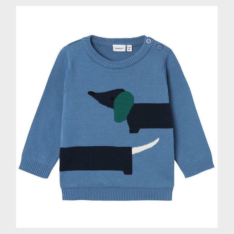 Name It Bluse - Strik - NbmKavin - Coronet Blue