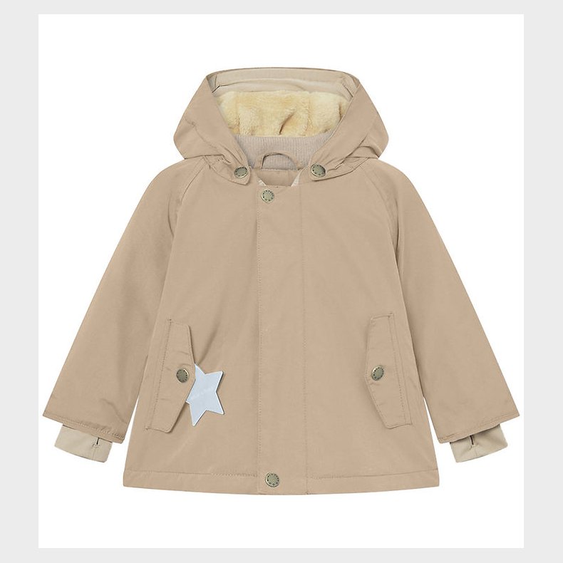Mini A Ture Vinterjakke - Matwally Fleece - Savannah Tan