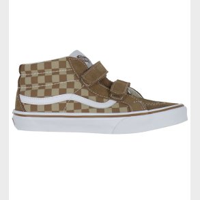 Vans Sko - SK8-Mid Reissue V Neutral - Checkerboard Brown/White