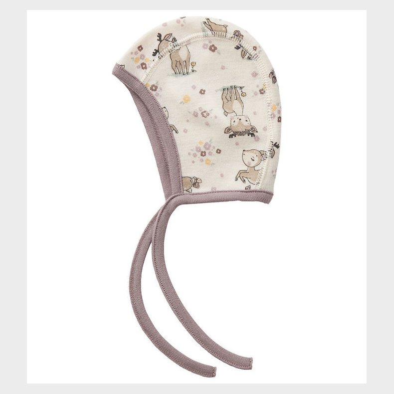 Name It Babyhjelm - Uld - NbfWillit - Lilac Ash/AOP