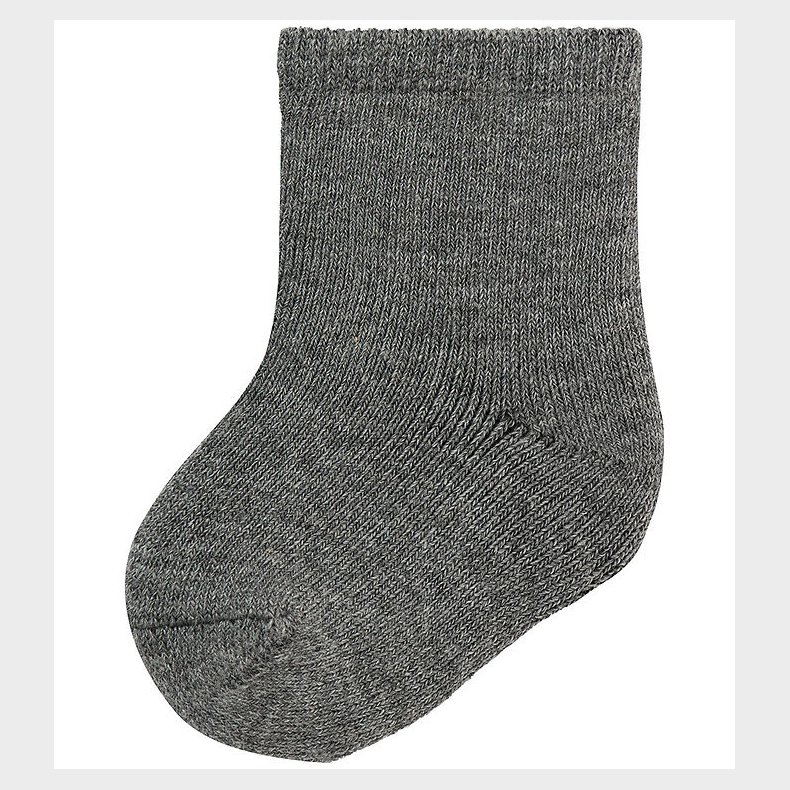 Name It Strmper - Uld/Bomuld - NbmWaksi - Dark Grey Melange