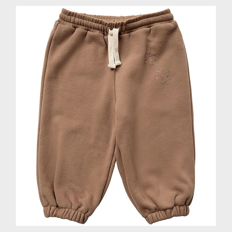 Sofie Schnoor Sweatpants - Cashew Brown m. Print