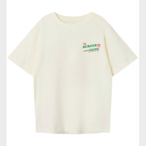 Name It T-Shirt - NkmOveryn - Cloud Dancer/Burger