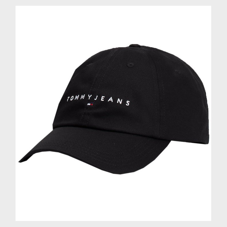 Tommy Hilfiger Kasket - Linear Logo - Sort