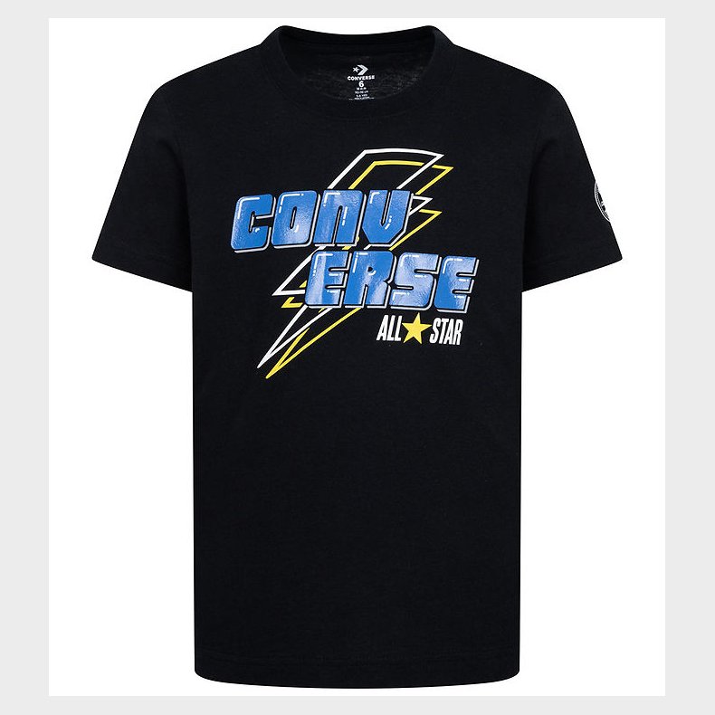 Converse T-shirt - Lightning Bolt - Sort
