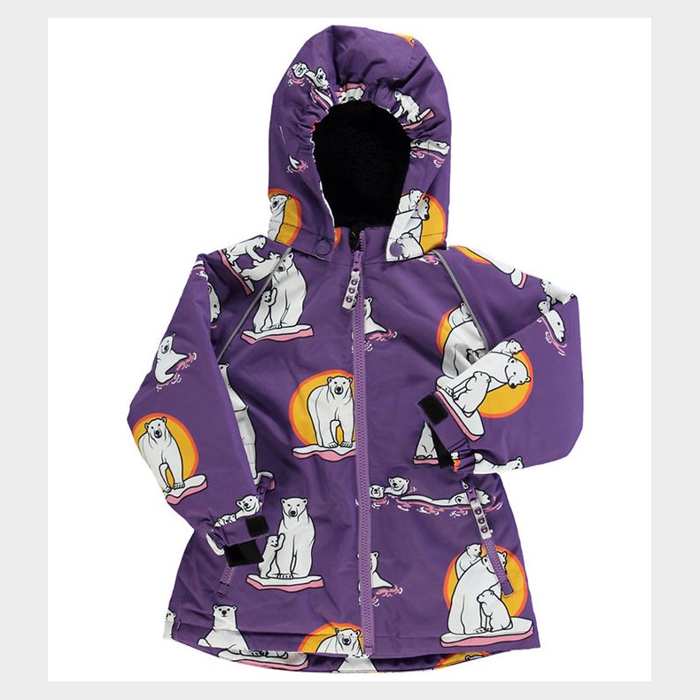 Smfolk Vinterjakke - Purple Heart m. Isbjrne