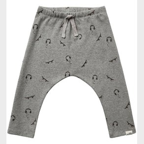 Sofie Schnoor Bukser - Grey Melange m. Print