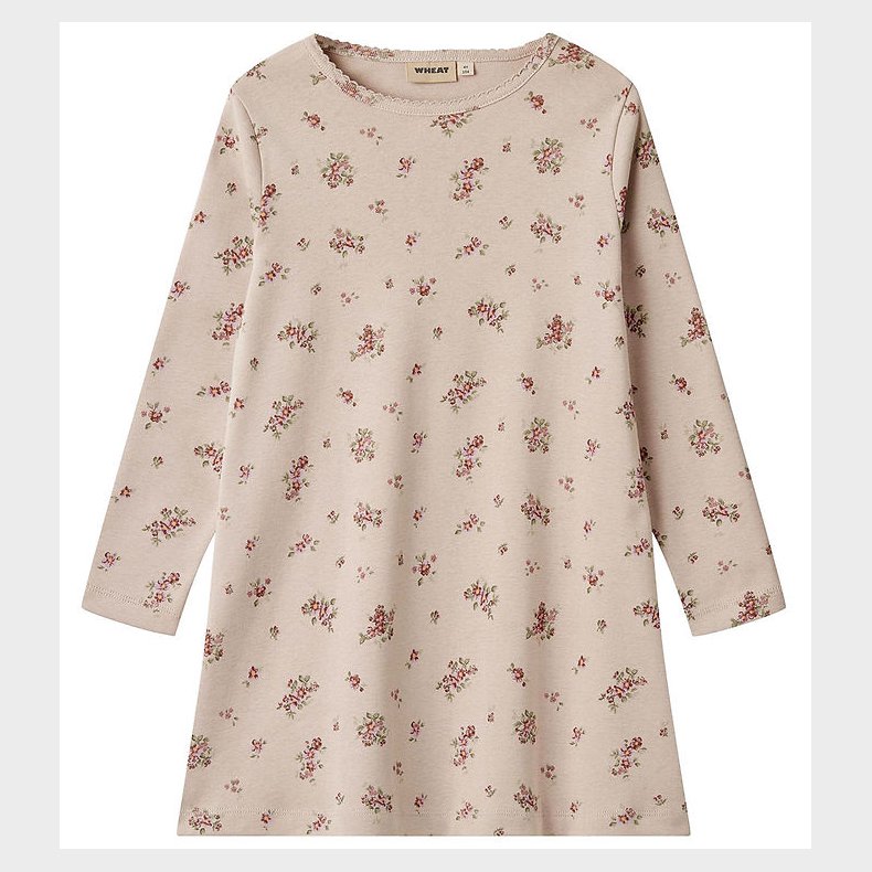 Wheat Natkjole - Iben - Pale Lilac Flowers