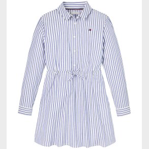 Tommy Hilfiger Kjole - Ithaca - Mid Blue/Optic White