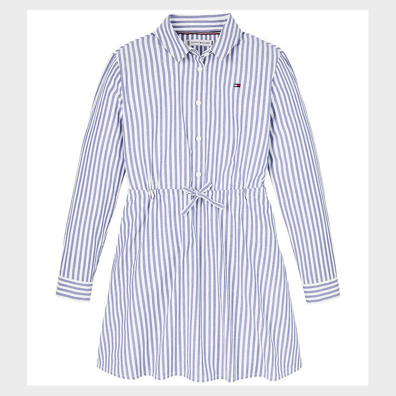 Tommy Hilfiger Kjole - Ithaca - Mid Blue/Optic White