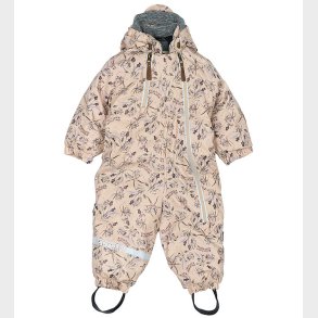 Mikk-Line Flyverdragt - PU - Recycled - Doeskin m. Blomster