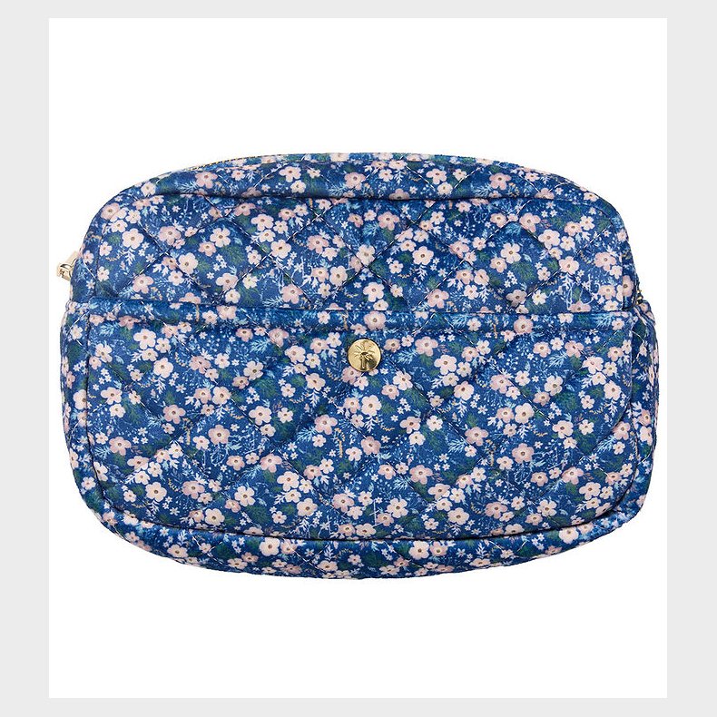 Fan Palm Toilettaske - Medium - Blue Blossom