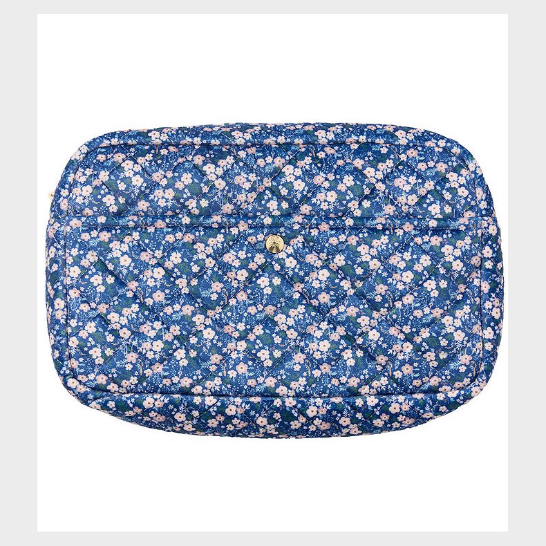 Fan Palm Toilettaske - Large - Blue Blossom