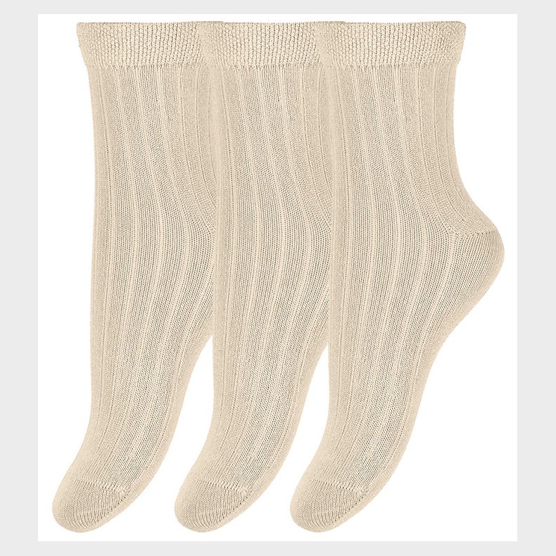 Minipop Str�mper - Bambus - 3-pak - Off White