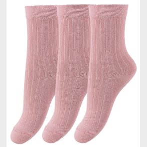 Minipop Str�mper - Bambus - 3-pak - Rose