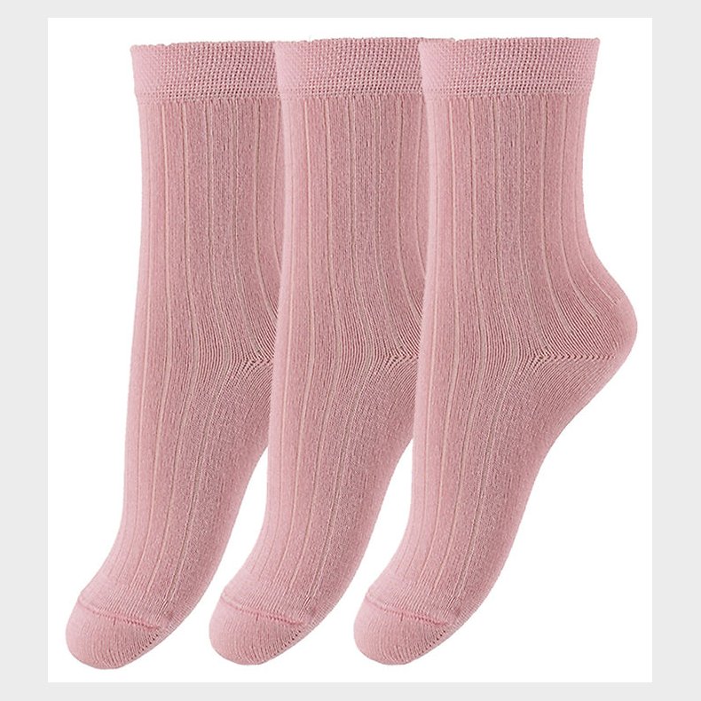 Minipop Str�mper - Bambus - 3-pak - Rose