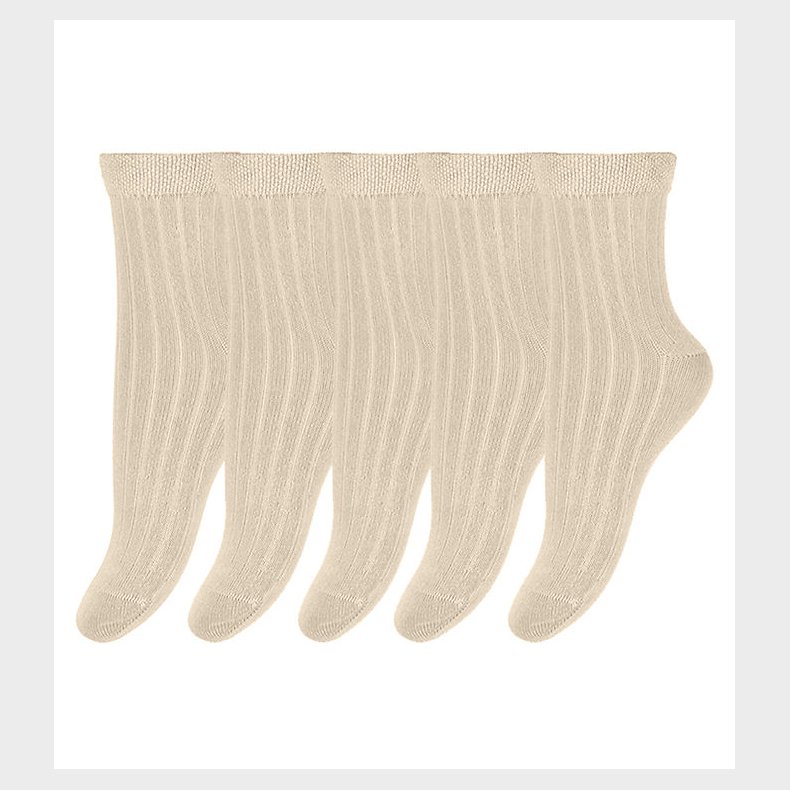 Minipop Str�mper - Bambus - 5-pak - Off White