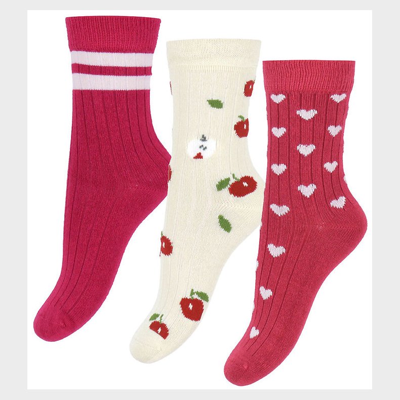 Minipop Str�mper - Bambus - 3-pak - Chili Pepper