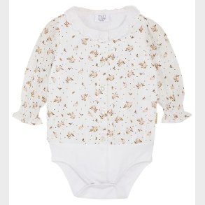 Hust and Claire Skjortebody l/ - Bernadette - Sugar m. Blomster