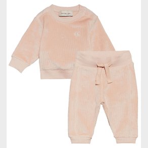 Calvin Klein Gaveske - Bukser/Bluse - Fljsvelour - Meringue Bl