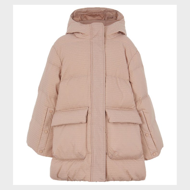 Emporio Armani Dunfrakke - Fawn m. Print