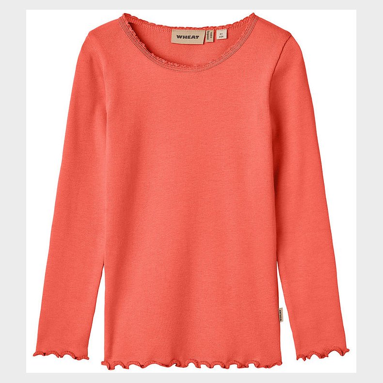 Wheat Bluse - Rib - Reese - Candy Red