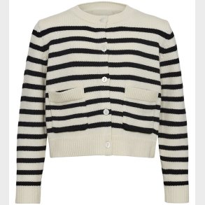 Sofie Schnoor Cardigan - Strik - Off White m. Striber