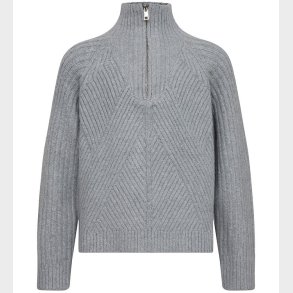 Sofie Schnoor Bluse - Strik - Grey Melange