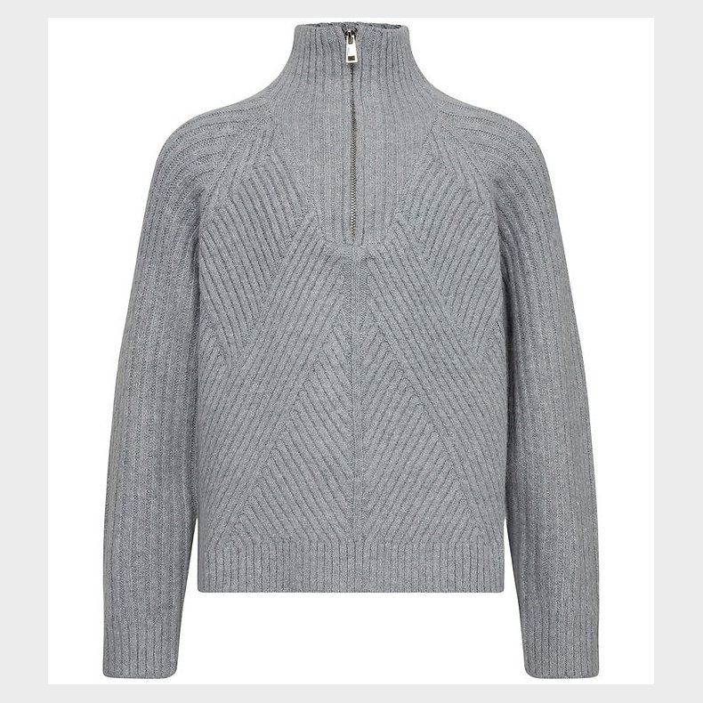 Sofie Schnoor Bluse - Strik - Grey Melange