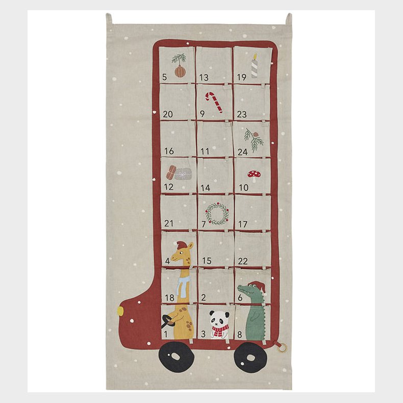 OYOY Julekalender - Bus - Clay/Rd