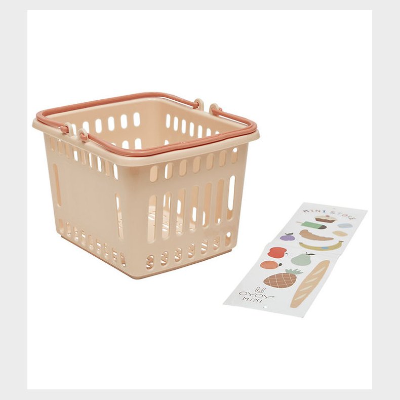 OYOY Kurv - Yummy Shopping Basket - Coral