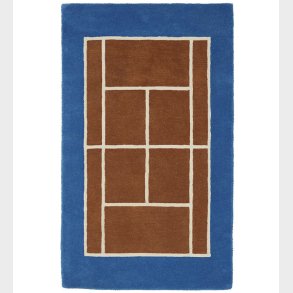 OYOY Tppe - Tennis Tppe - 150x88 cm - Caramel/Optic Blue