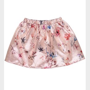 Christina Rohde Nederdel - Rosa Glitter m. Blomster