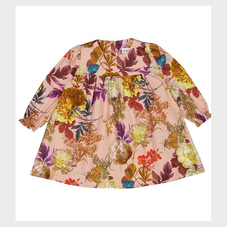 Christina Rohde Kjole - Dusty Rose m. Blomster