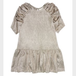 The New Kjole - Rib - TNLeah 3/4 Dress - Gold