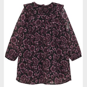 Creamie Kjole - Flower Dot - Black